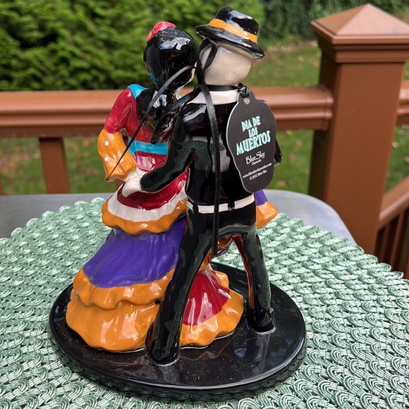New w/ tags BlueSky Clayworks Day of the Dead Dancing Couple Figurine. Rare - Picture 5 of 9